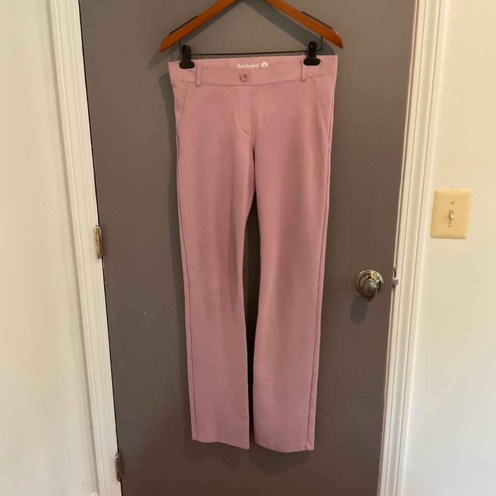 Betabrand Light Pink Flare Pants